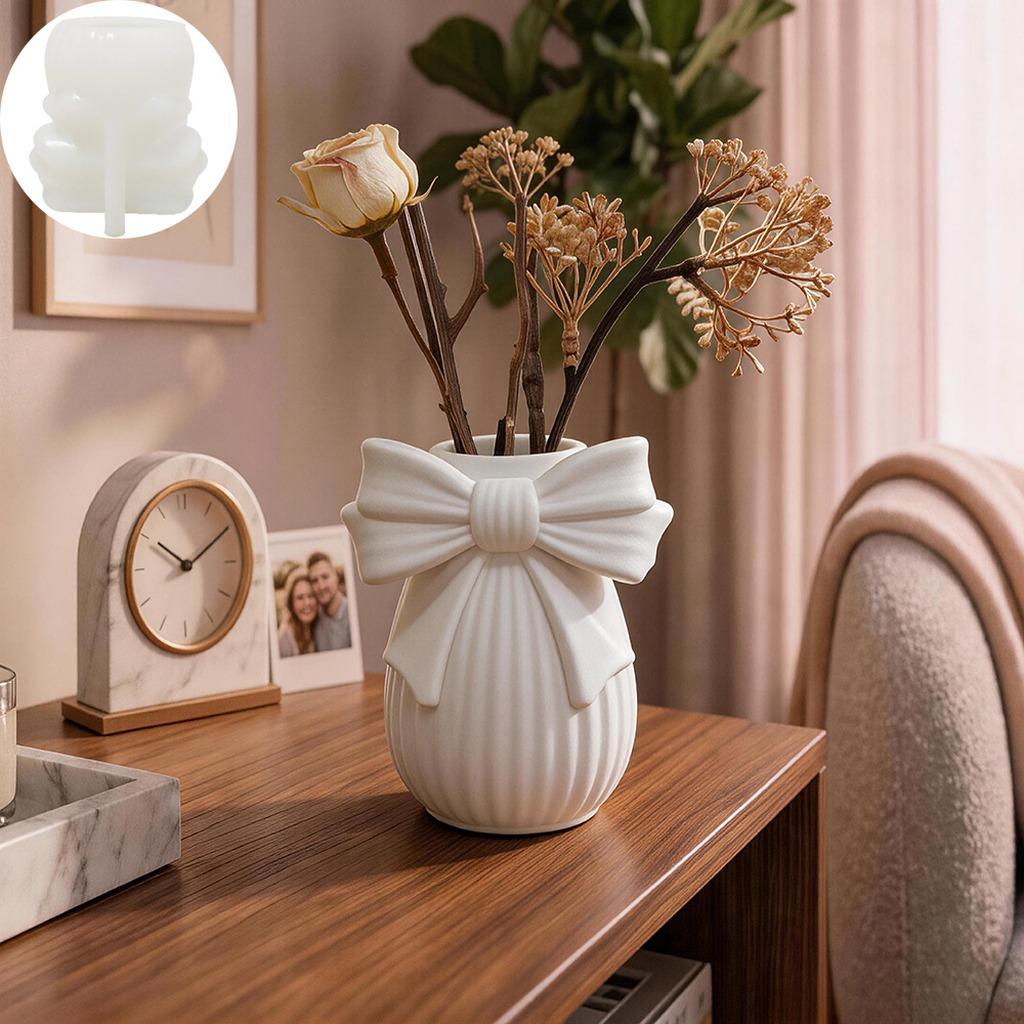 Vase Mold Reusable Handmade Craft Mold Silicone Mold Smooth For Craft Teaching Activities Diy Craft Dried Flower Arrangement