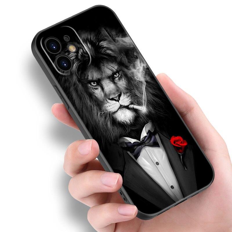 

Мужской костюм, рубашка и галстук, чехол для телефона для Apple iPhone 14, 13, 12 Mini 11 Pro Max 7, 8 XR X XS 7 8 Plus SE 2020 2022, черный мягкий чехол iPhone 12
