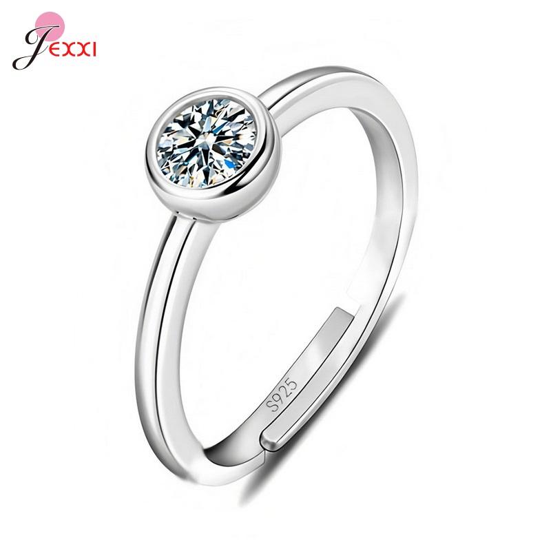 New 925 Sterling Silver Jewelry Charm Woman Wedding Stone High Quality Crystal CZ Classic Ring Fast Shipping