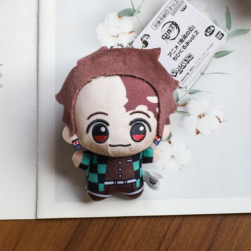 Non-Toxic New 10Cm Anime Demon Slayer Tomioka Giyu Kamado Tanjirou Kamado Nezuko Agatsuma Zenitsu Shinazugawa Genya Plush Toy Doll Gift