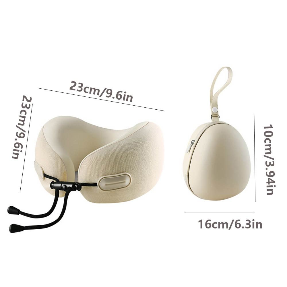 Ergonomic U-shaped Travel Pillow Slow Rebound with Storage Bag Office Nap Pillow Soft Comfortable Neck Cushion Travel