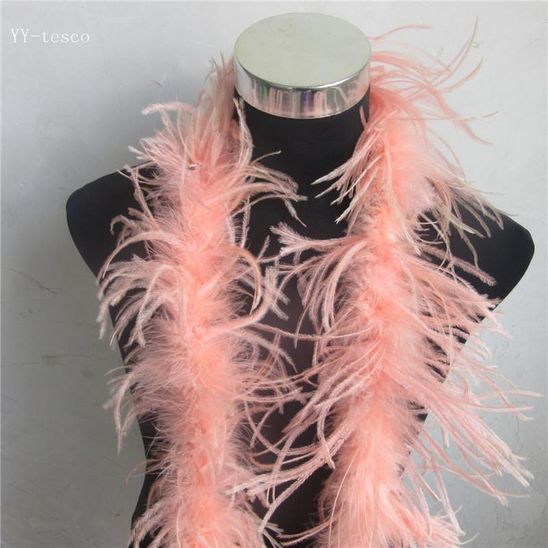 2 Meter Fluffy Ostrich Feather Boa Skirt Costumes/Trim for Party/Costume Craft Ostrich Feather In Wedding Decorations
