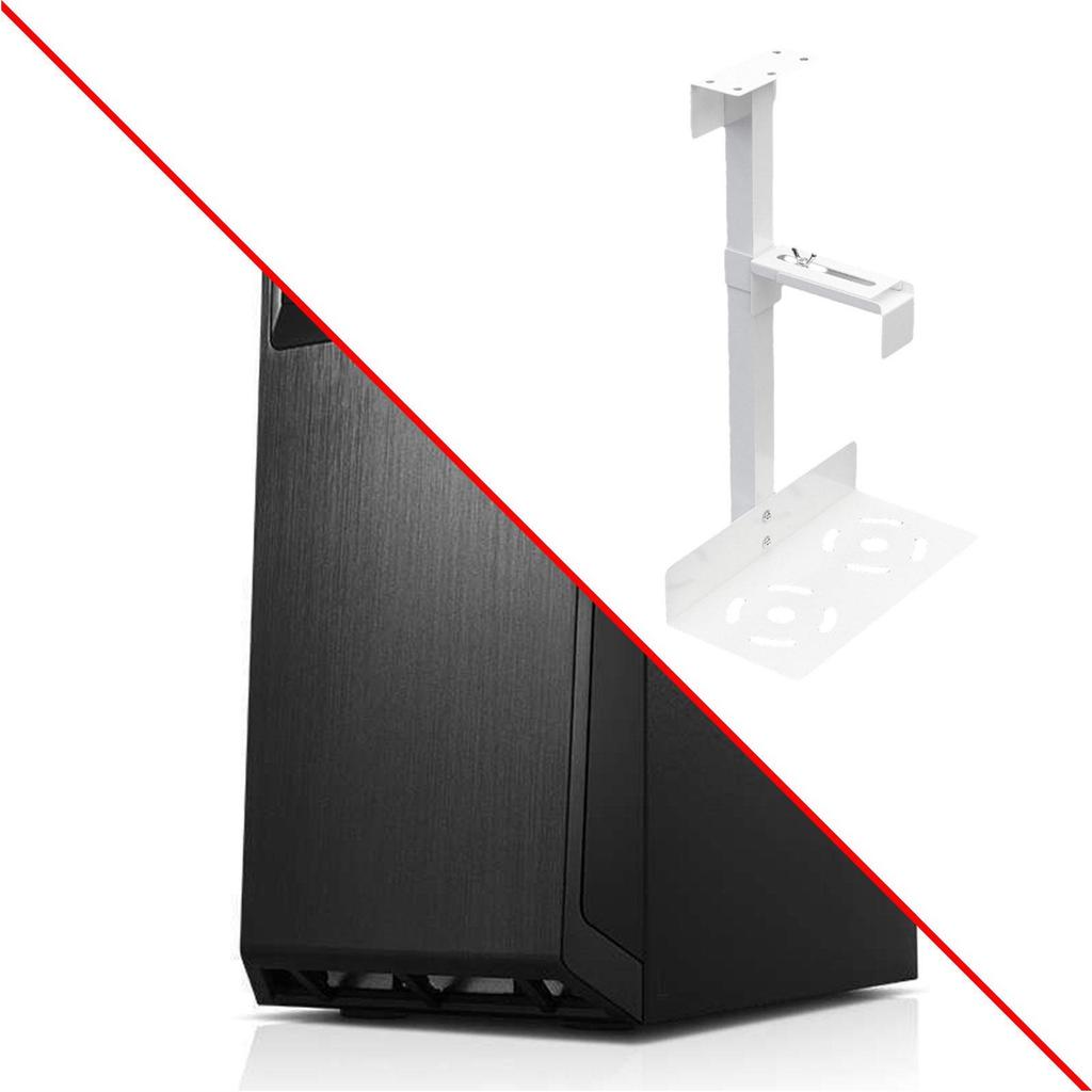 CPU Mount Bracket under Desk, Computer Bracket, Wall Host Easy to Install, P