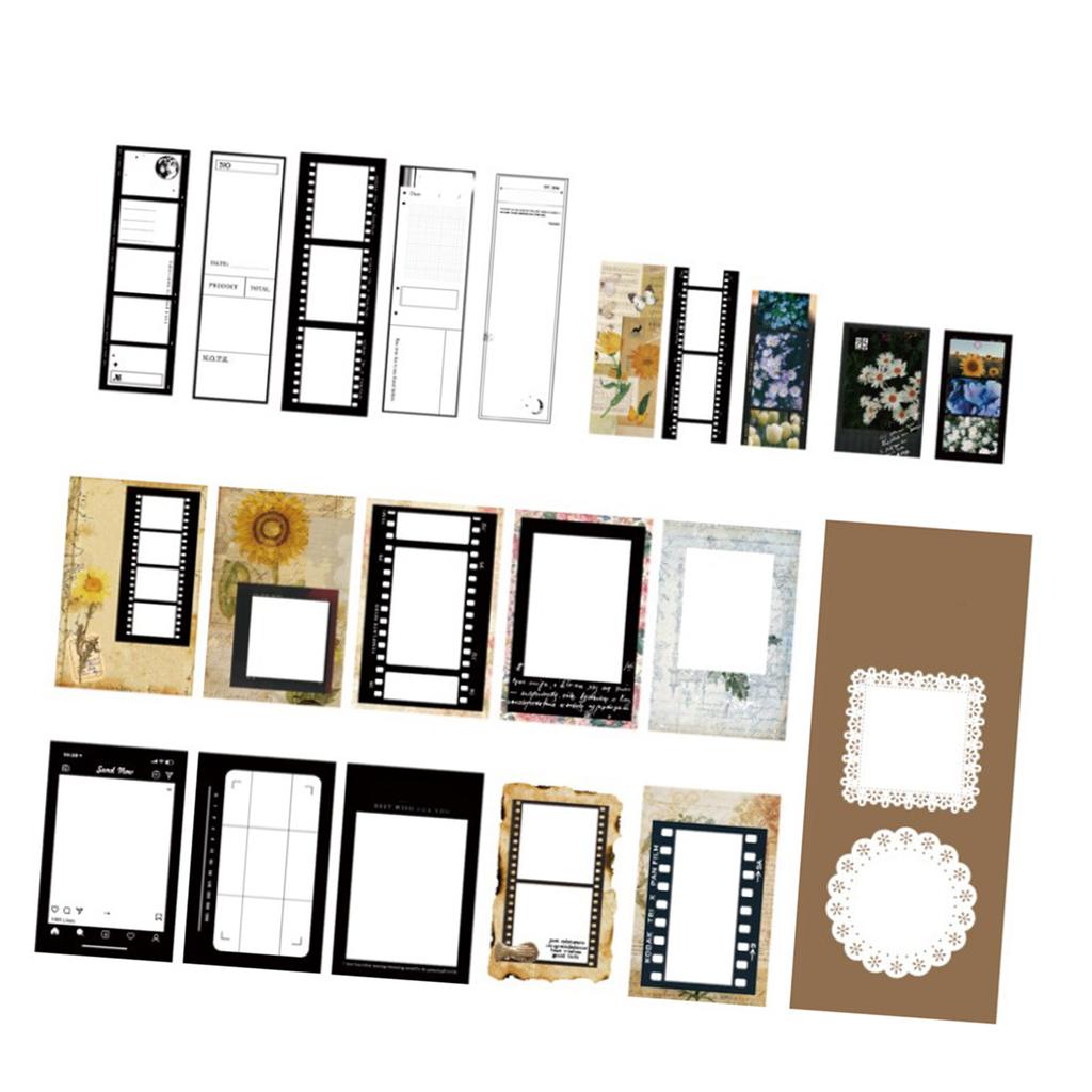 85 Sheets Scrapbook Stickers Retro Self Adhesive Different Patterns Vintage Stickers for Journaling Scrapbook