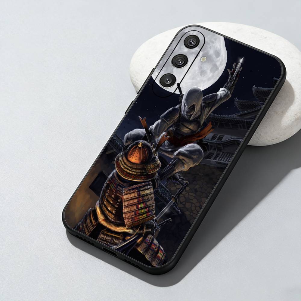 A-Assassins Creed S-Shadows Naoe and Yasuke Phone Case For Samsung Galaxy A73,A72,A71,A70,A52,A51 Others Soft Black Cover