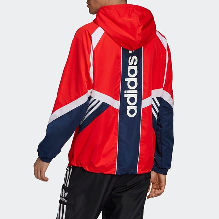 adidas Originals SPRT US WB 1 Hooded Sports Jacket Men Tops Red GJ6735