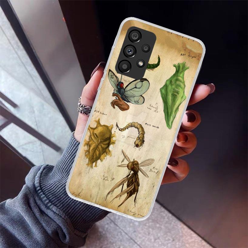 Bugs Bees Scientific Decomposition Phone Case For Samsung Galaxy A12 A52S A42 A32 A22 A51 A50 Note 20 Ultra 10 S10 Plus A71 A70
