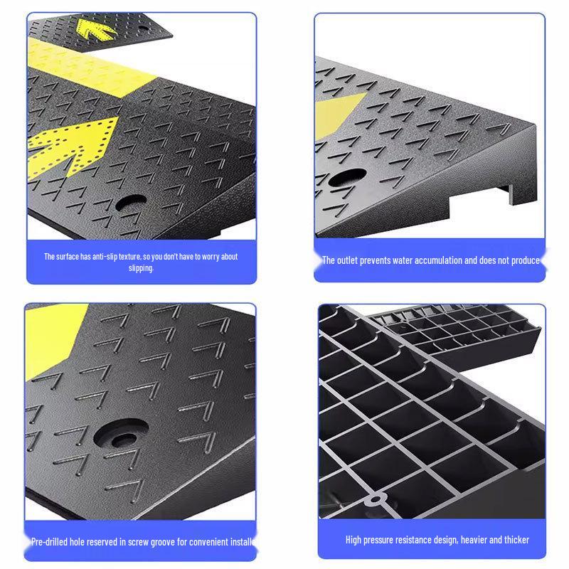 Anti-slip Rubber-Plastic Curb Ramp for Cars