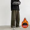 Corduroy Wide-leg Pants Men's American Design Sense of Falling Trend Casual Pants Loose Straight Autumn and Winter Velvet Trousers