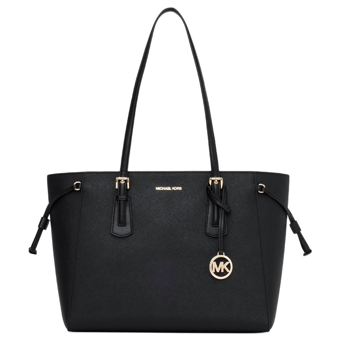 

Жіноча сумка через плече Michael Kors Voyager велика із золотистою фурнітурою Чорна 35R6GV6T7L-BLACK Shopping Bag Set(Basic Set+Shopping Bag)