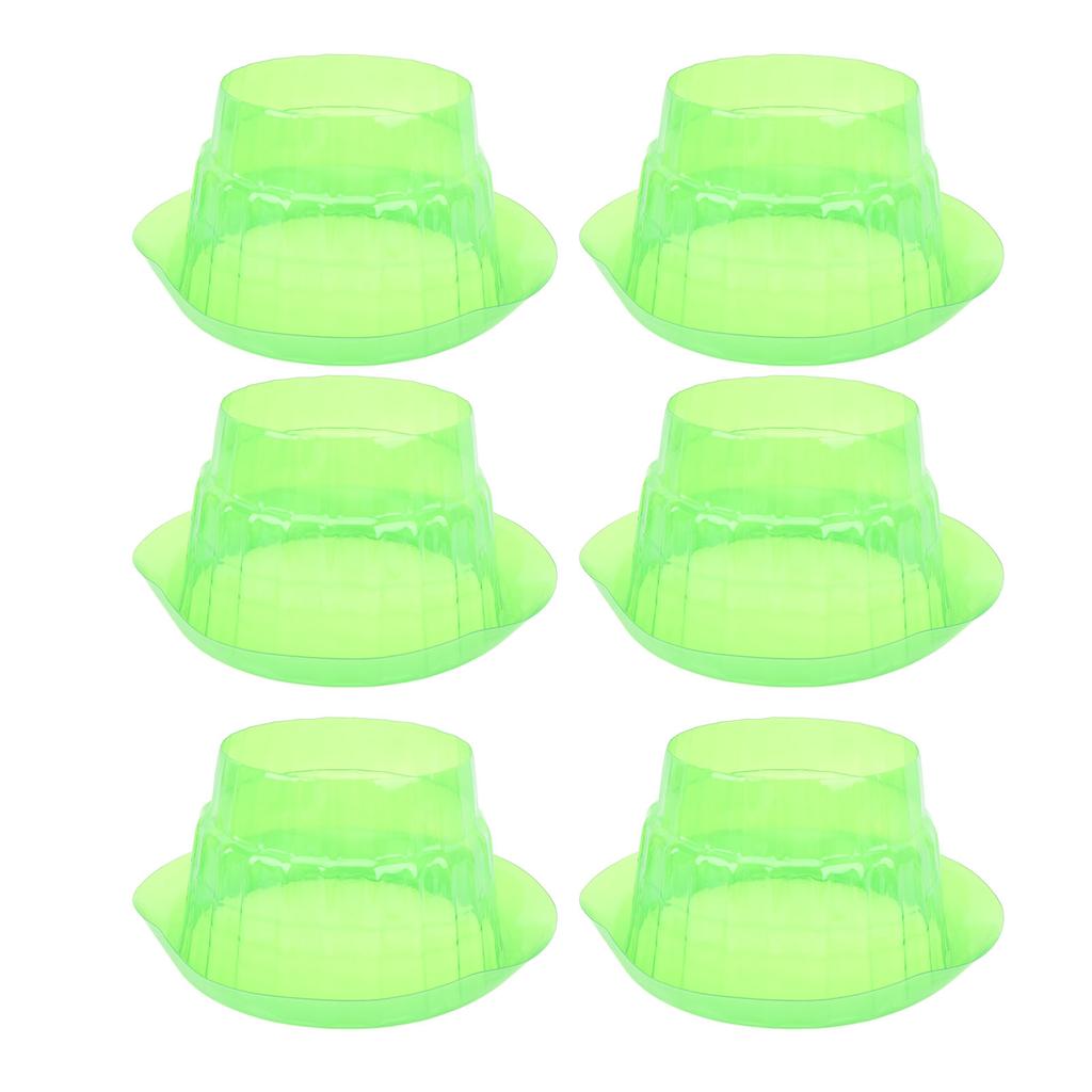 10Pcs Slug Collars PP Green Transparent Slug Snail Protective Collar Garden Cloches for Household