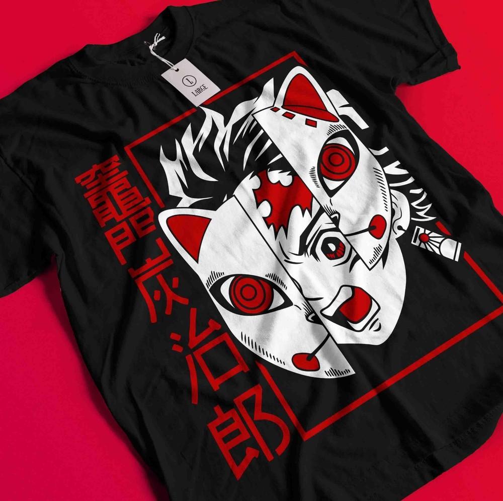 

Demon Slayer Shirt Tanjiro King Tshirt Nezuko T-Shirt Muzan Doma Tee Zenitsu TDK BB1536 L