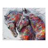 JISHSHAY Diamond Art Square Beads All Sides 50x40cm Diamond Art Horse Diamond Painting Animal Full Paste Type 5D Diamond Art Square Art Square Beads