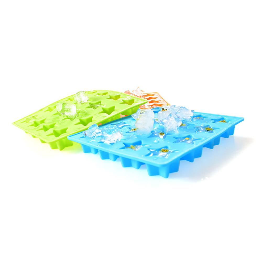 Silicone world 16 grid star ice grid Silicone Mold  Ice Cube Tray DIY Chocolate Fondant Mould Pastry Jelly Cookies Baking Tools