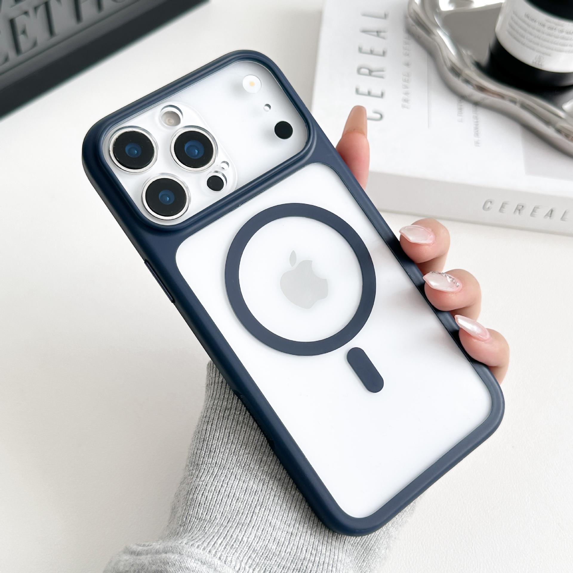 

Yuan Dun Transparent Magnetic Case for iPhone 16 Pro Max - Drop-Proof, Precise Fit, Full Coverage Protective Shell iPhone 16 Pro королевский синий