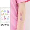 Ruikalong Cartoon Mermaid & Butterfly Glitter Tattoo Stickers for Children