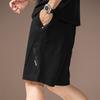 High-end Simple Style Daily Commuting Breathable Casual Shorts Men's Summer Trend Splicing Loose Sports Five-point Pants