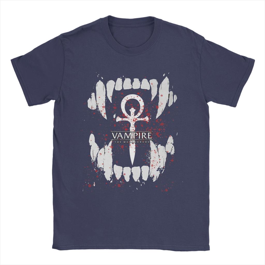 Couple T Shirt Vampire the Masquerade  T Shirts Novelty  Summer Tee Shirt Vintage Cotton Clothing Plus Size