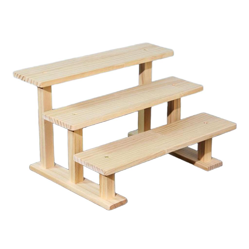 Figure Display Stand Cupcake Stand Holder Wooden Display Riser Perfume Organizer for Crafts