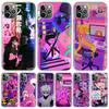 Anime Vaporwave Glitch Purple For iPhone 17 Air 16 15 14 Plus 13 Mini 12 11 Pro Max Phone Case 16E 7 Print 8 SE Fundas Cover Sof
