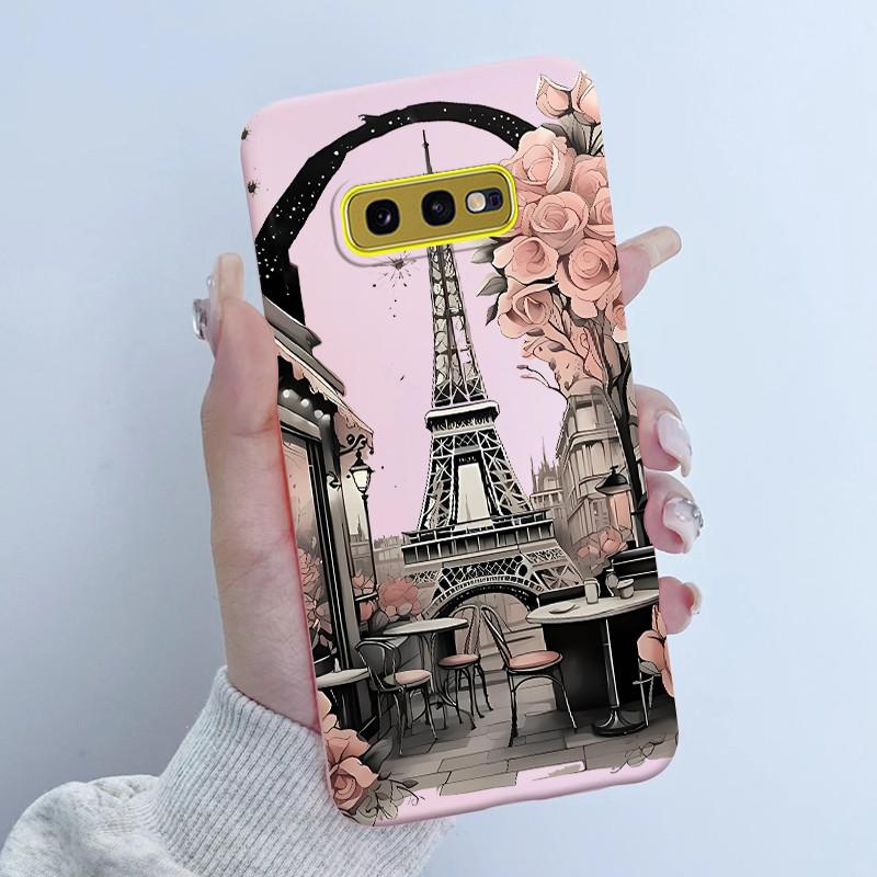 For Samsung Galaxy S10e Phone Case Flower Girls Design Soft Silicone TPU Back Housing for Galaxy S10E S10 E SM-G970F/DS Covers