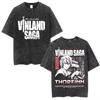 Washed Vintage Anime Vinland Saga Thorfinn You Are Not My Enemies I Have No Enemies T Shirt Men Casual Cotton T-shirts
