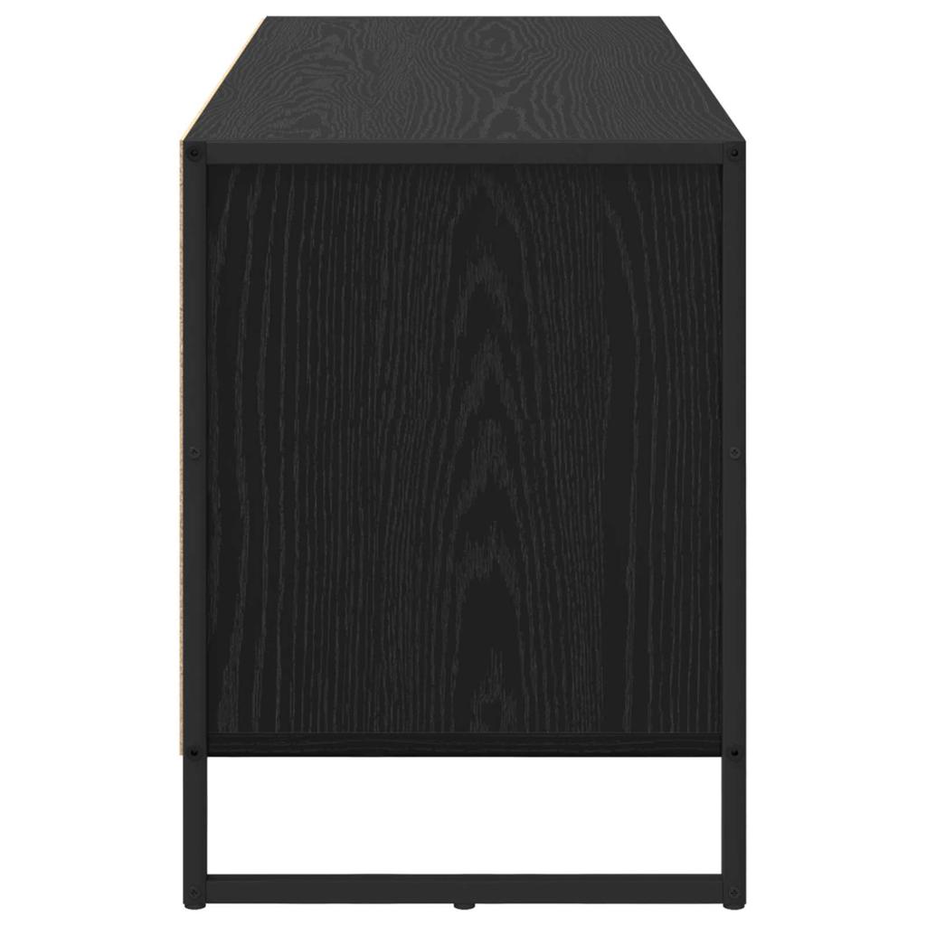 TV Stand in Black Oak Finish 100 x 36 x 49.5 cm