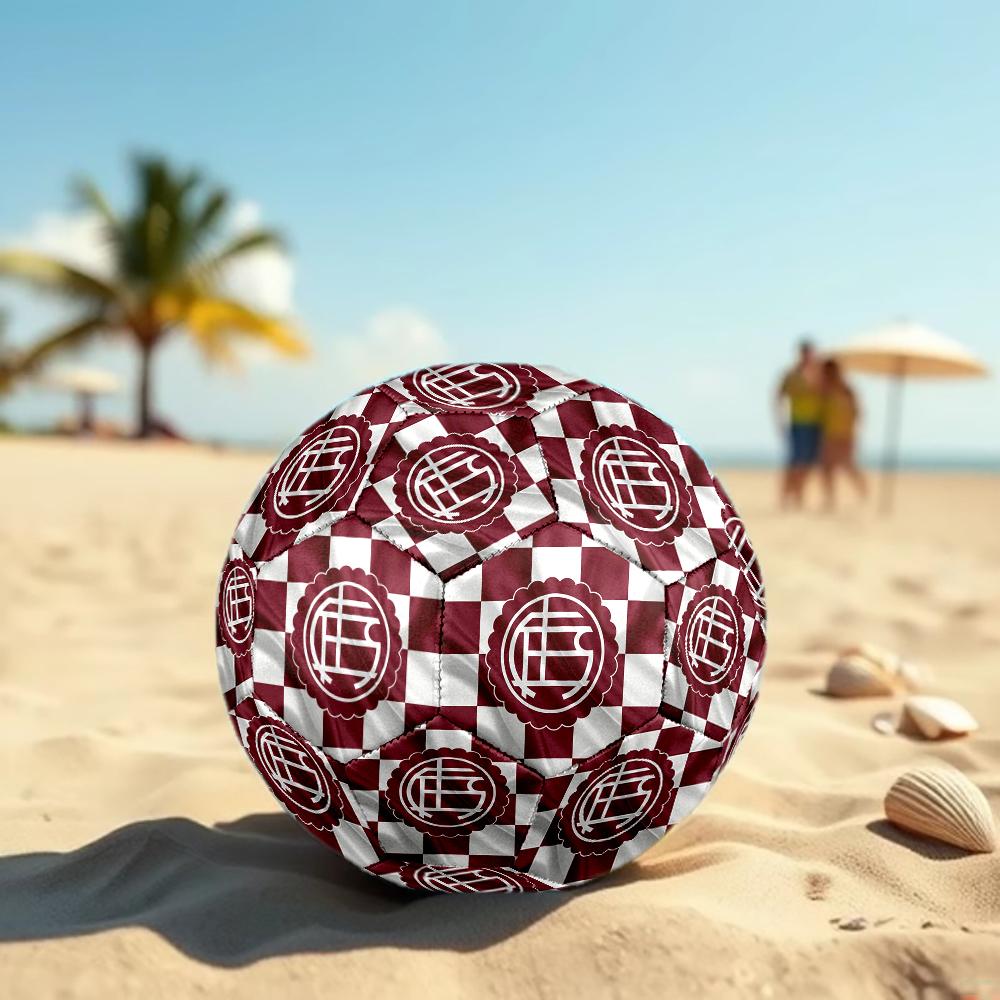 Club Atletico Lanus Size5 Soccer Ball, Colorful, Suitable for All Ages, Machine-stitched, PVC Material, Competition Grade,durable and High Bounce