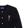 Polo Ralph Lauren Solid Color Single-Breasted Casual Long Sleeve Sweater Kids Sweater Black 313919829-002