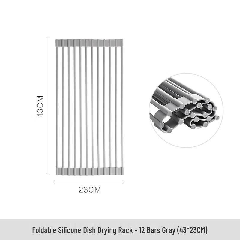 

Yuzhuxun Roll-Up Silicone Dish Drying Rack