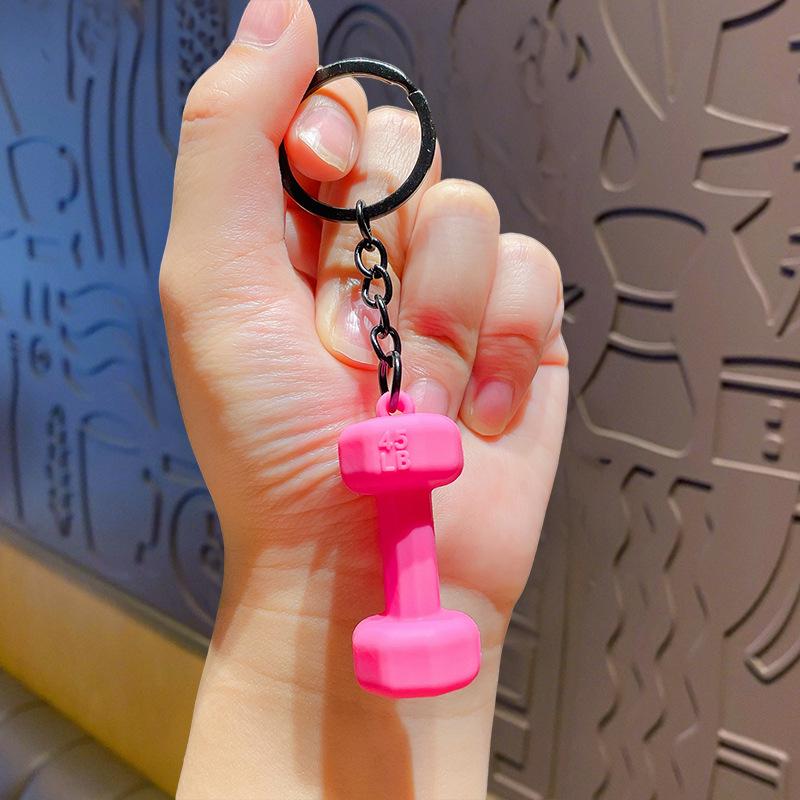 High-Grade Mini Fitness Equipment Keychain Charms & Ornaments