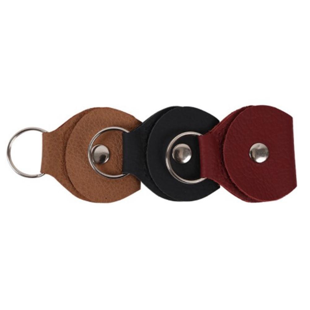 Guitar Picks Holder Bag PU Leather With Key Chain PU Leather New Useful