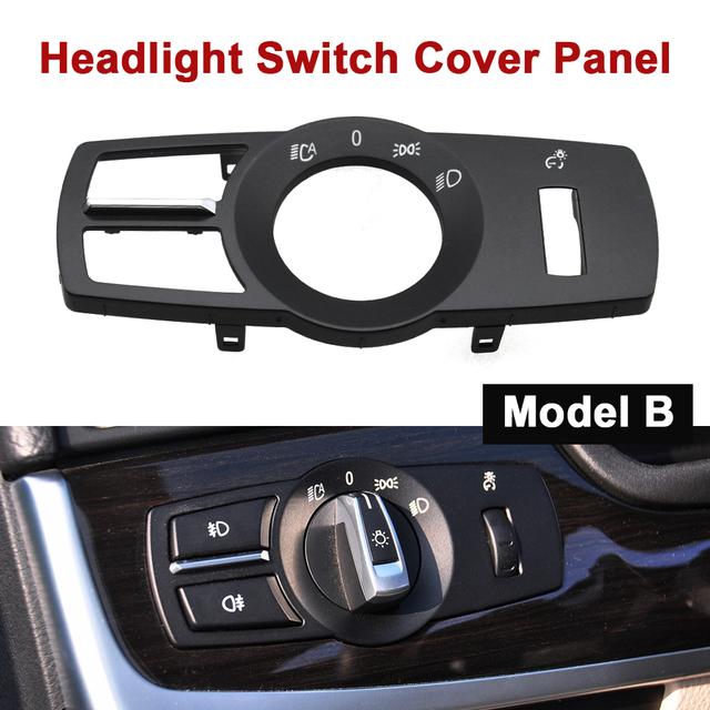 Head Lamp Rotary Button Headlight Switch Cover Panel For BMW 5 Series 5GT 6S 7S X3 X4 F02 F10 F11 F07 F06 F25 F26 61316803965