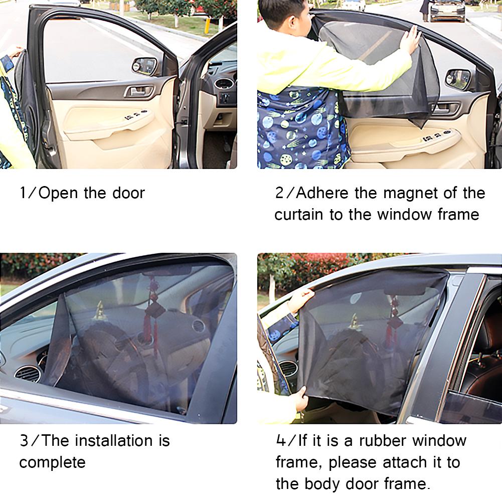 Car Windows Sunshade Magnetic Car Sun Shade UV Protection Automobile Curtain