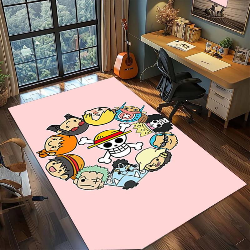 

ONE PIECE Large Area Rug Non Slip Washable Floor Mat for Gamer Room Bedroom Home Decorkwq1 60x90cm