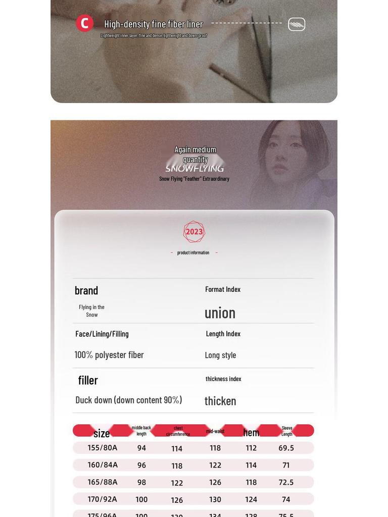 XueZhongFei Women's Petite Slim-Fit Mid-Length Down Parka