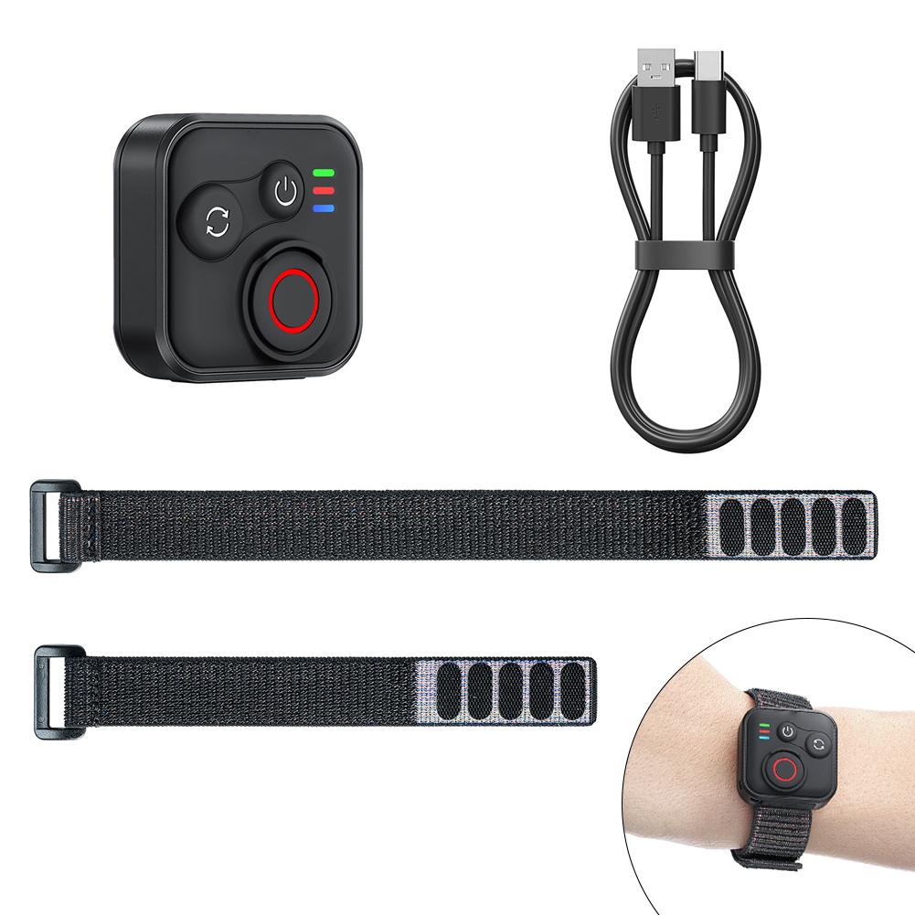 

ABAC-Wireless Bluetooth Action Camera Remote Control With Wrist Strap For Insta360 X5/X4/ACE Pro Bluetooth Remote Control