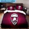 Clermont Foot Crest Design 3PCS Print Bedding Set, Includes A Duvet Cover and Two Pillowcases for Bedroom, Dormitory, Suitable for All Seasons