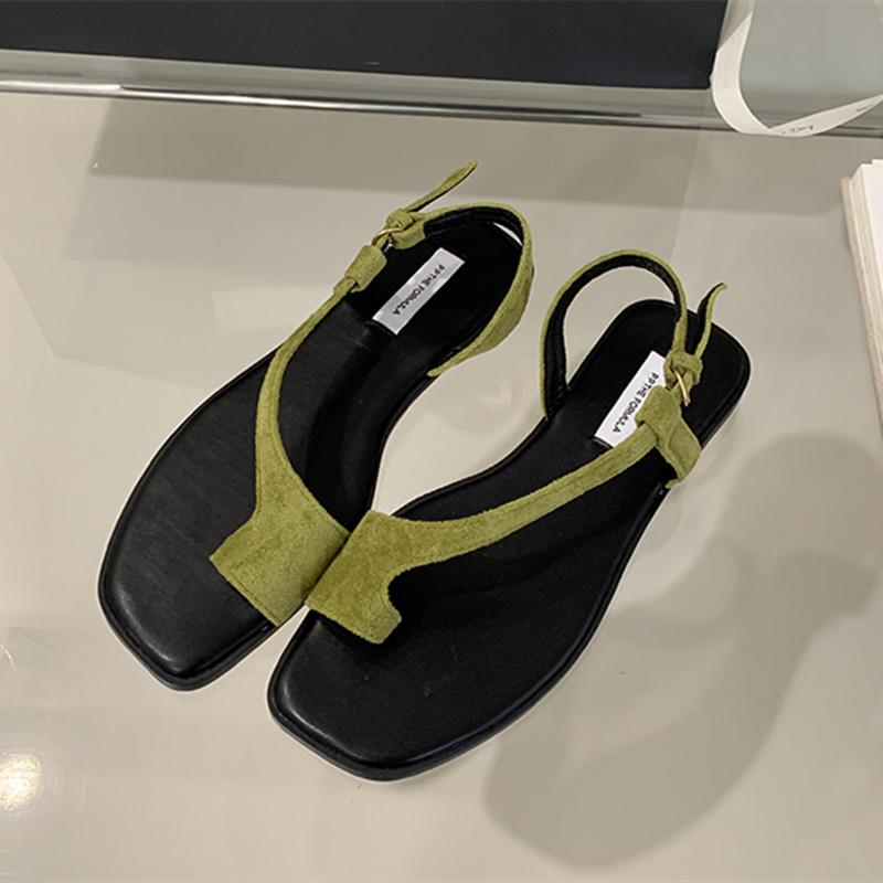 Fashion Bailamos Brand Design Women Flat Sandals Clip Toe Sandals Leisure Outside Beach Shoes Lady Fashion Summer Footwear Mujer