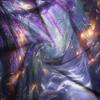 Purple Wisteria Flower Shower Curtain Enchanted Forest Waterfall Print Waterproof Fabric Machine Washable Durable For Allseasons