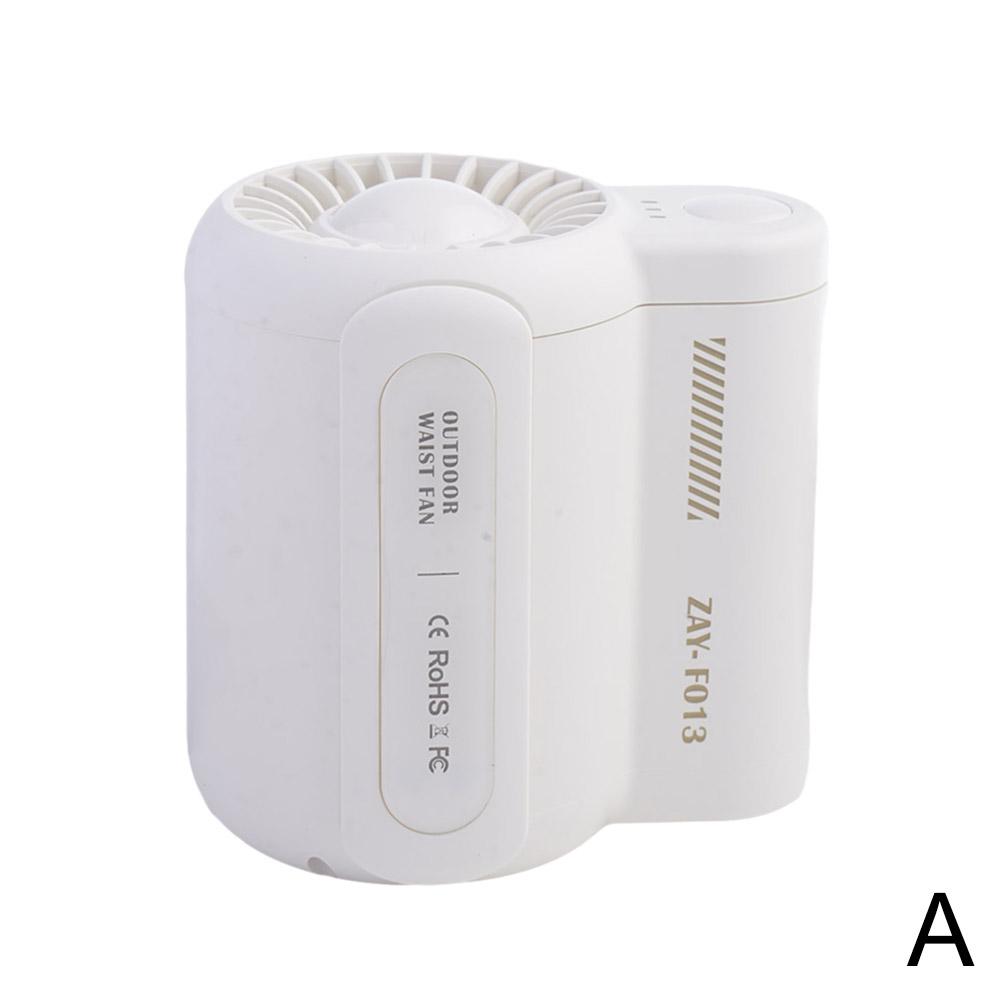 Portable Waist Hanging Fan 3 Speeds Strong Airflow Wearable Clip Fan Rechargeable Personal Cool Fan Under Shirt for Outdoor Work