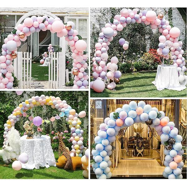 Adjustable Balloon Arch kit with Base, 9Ft Tall &10Ft Wide Adjustable Balloon Arch Stand Party Backdrop Decoration Tool for Wedding Birthday Baby