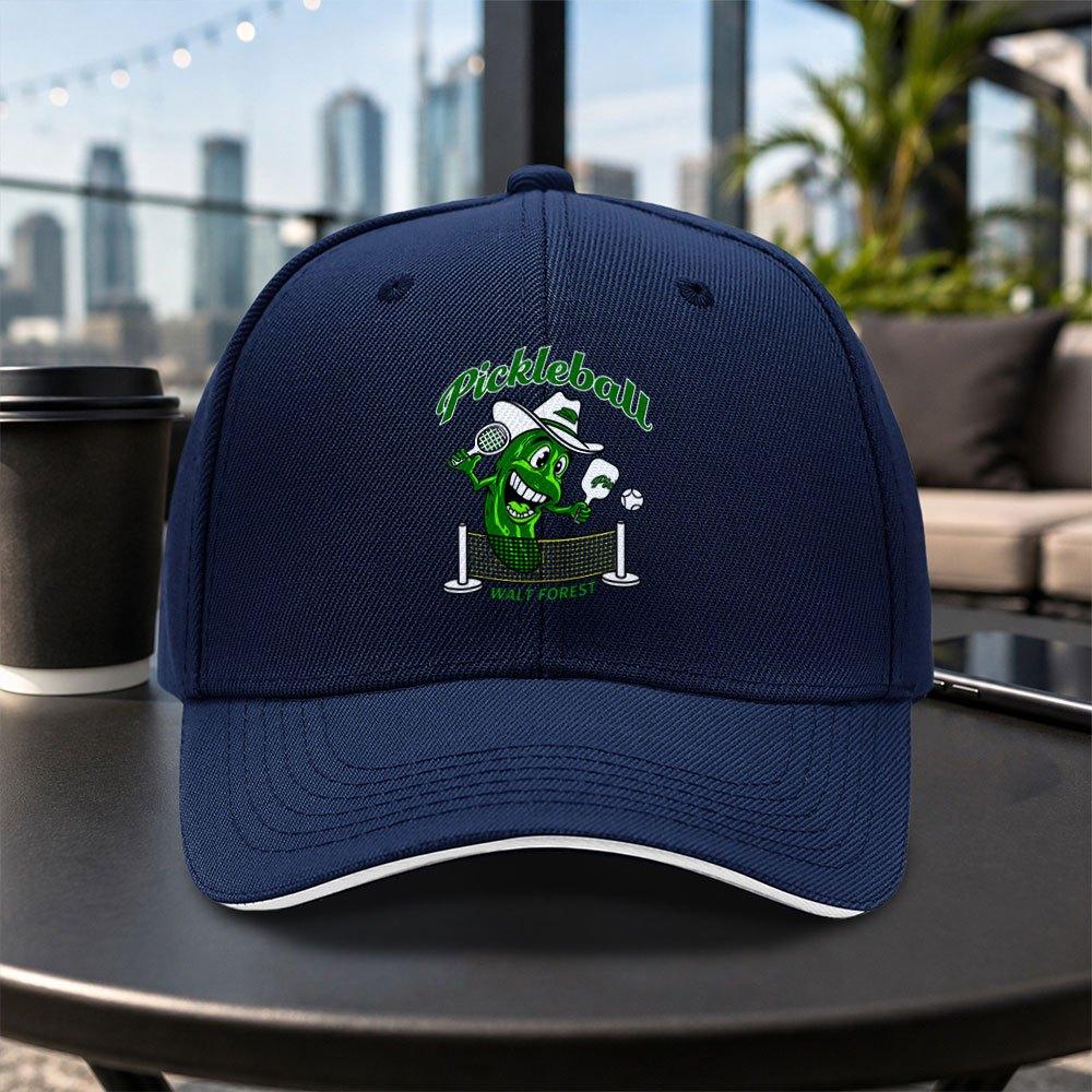 Pickleball Cartoon Pattern Baseball Cap Unisex Adjustable Duckbill Cap Lightweight Casual Outdoor Hat Multiple Colors