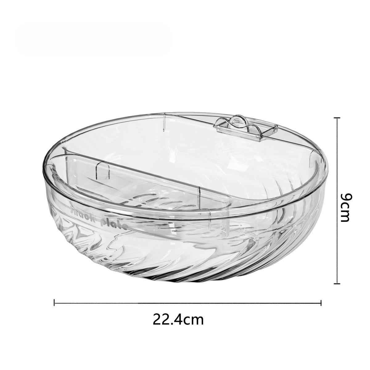 

Тарелка для хранения закусок в гостиной, двухслойная емкость для сбора фруктов, корзина для фруктов, инструмент для раскалывания семян дыни, тарелка для орехов