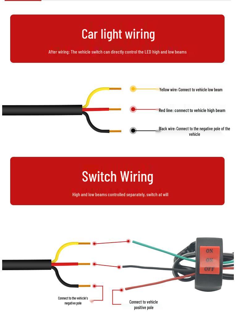 Owl Dual-Color LED Motorcycle Laser Spotlight Bulb