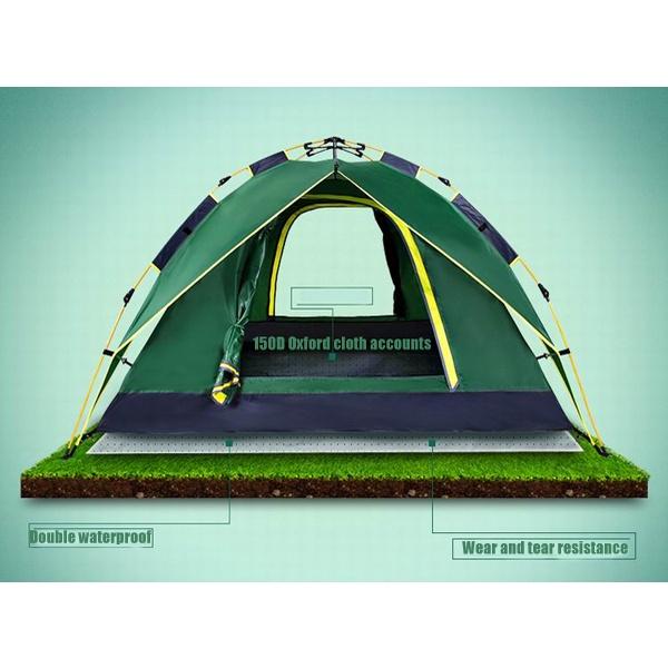 200 X 200 X 135cm 3-4 Person Dual Layer Waterproof Windbreak Portable Outdoor Equipment Camping Tent