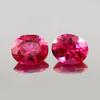 AAA 9x7 MM Flawless Blood Red Ruby Oval Cut Loose Gemstone Mozambique 2pcs