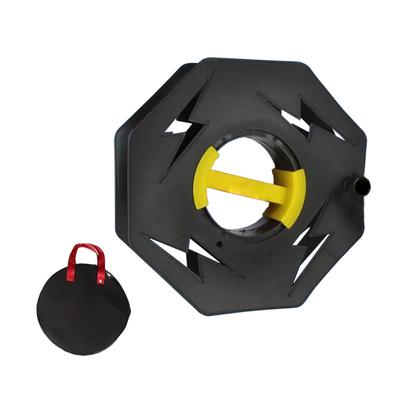 String Light Organizer Black Lightweight Plastic String Light Storage Reel with Handle Bag
