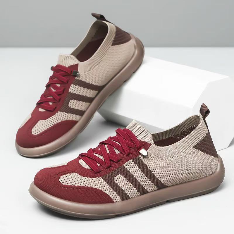Shoes women's spring new fly-woven mesh soft-soled casual shoes retro German training shoes soft-soled women's shoes