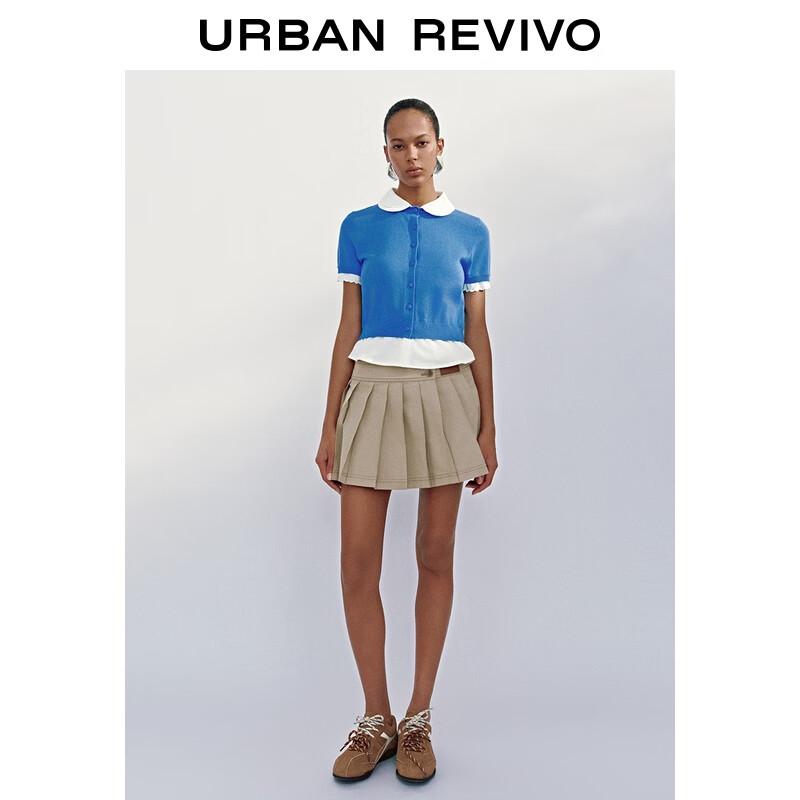 UR Women's Color-block Polo Knit Cardigan